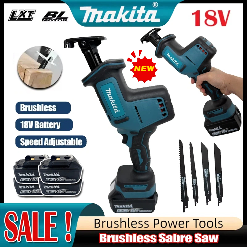 Power Tools Woodworking - 2026 Makita Draadloze Borstelloze Reciproczaag Snelheidsregelbare