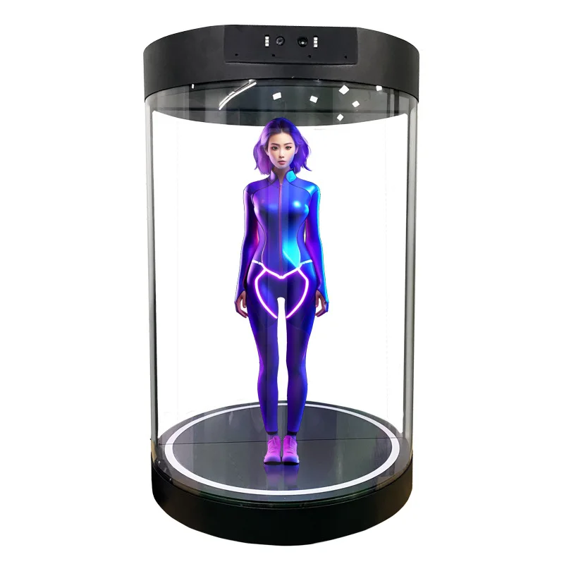 Power Tools Ai - Cilindrische holografische displaykast met AI-gestuurde digitale