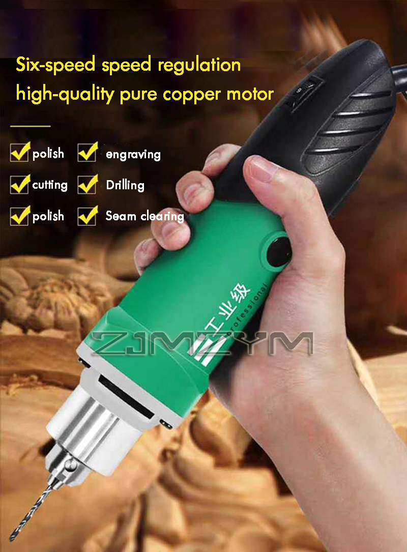 Power Tools Woodworking - 6-positie variabele snelheid krachtige graveur elektrische