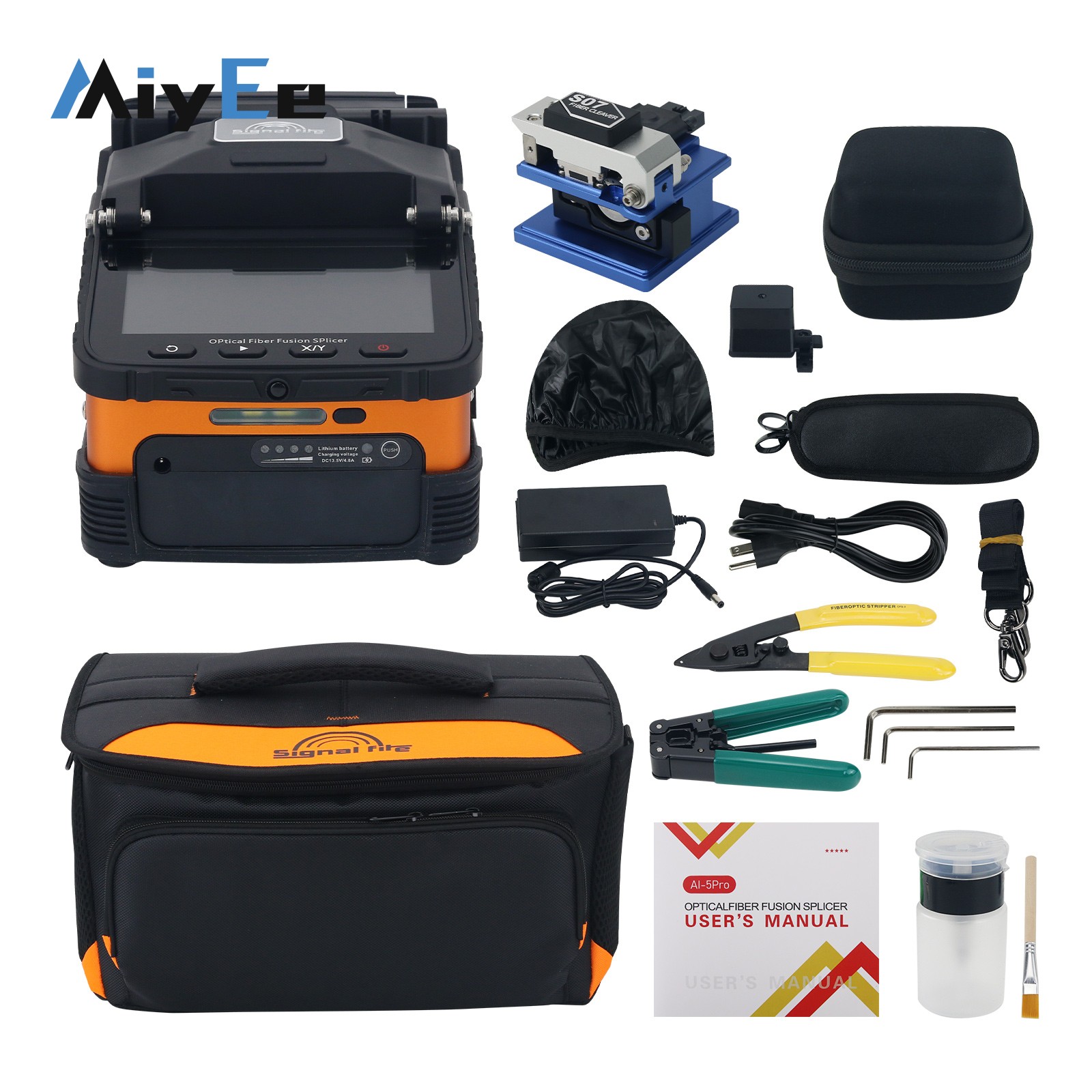 Power Tools Ai - AI-5Pro Optische Vezel Fusion Splicer 6-Motor