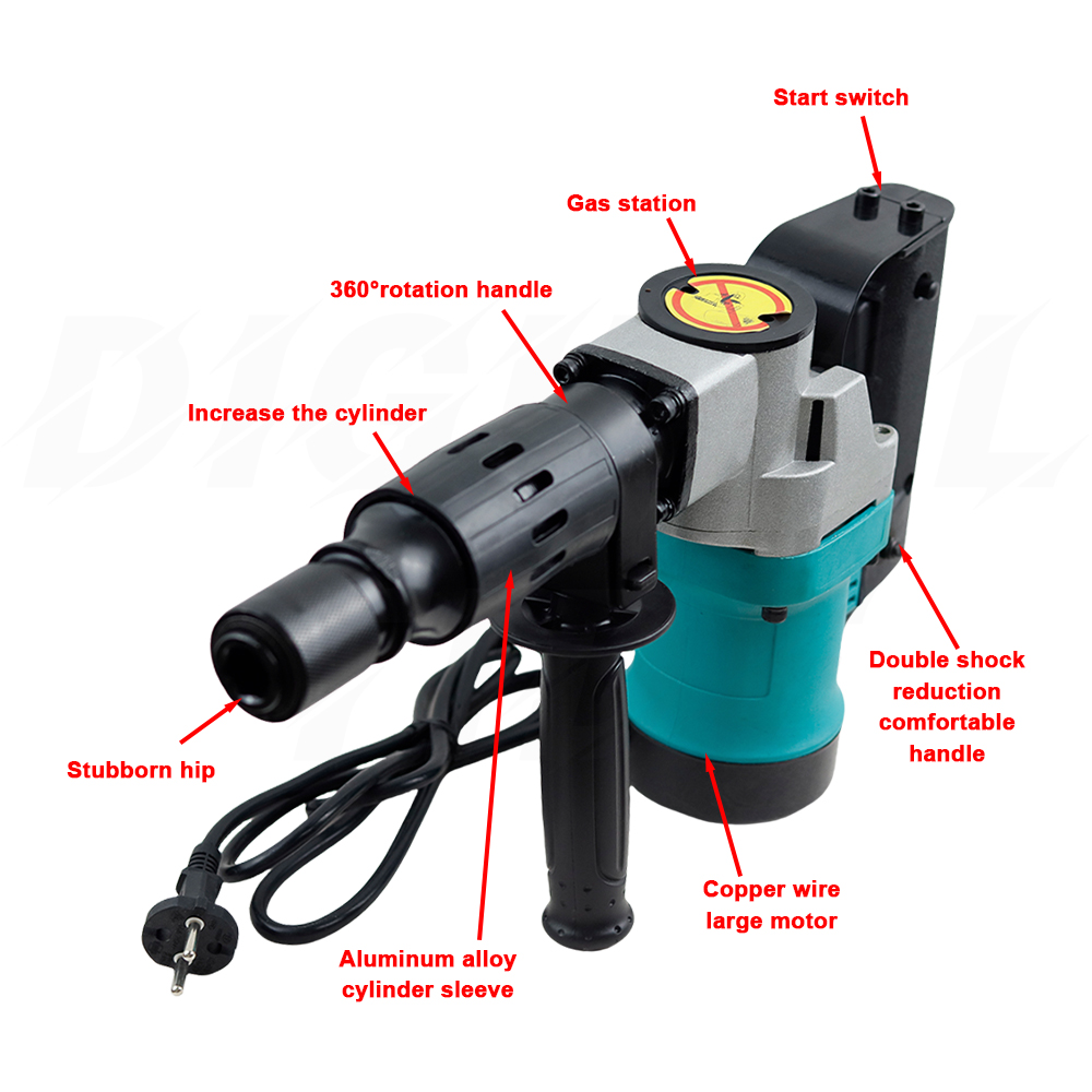 1200W zware elektrische hamerb - Power Tools Construction recensie en prijs