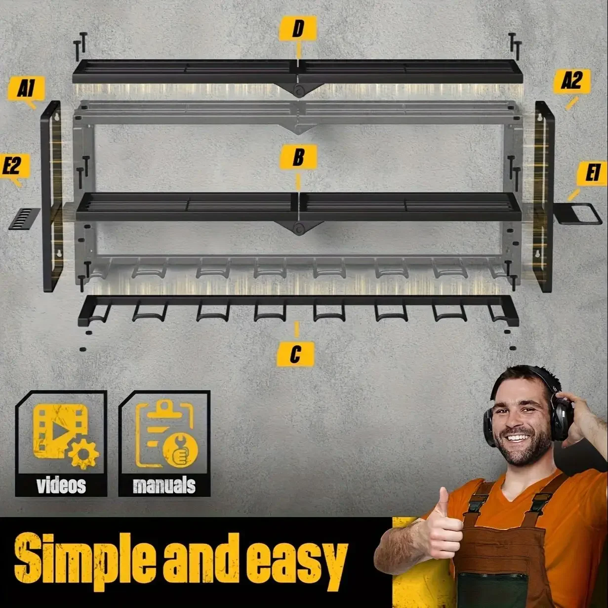 Zware metalen wandbevestigde g - Power Tools Construction recensie en prijs