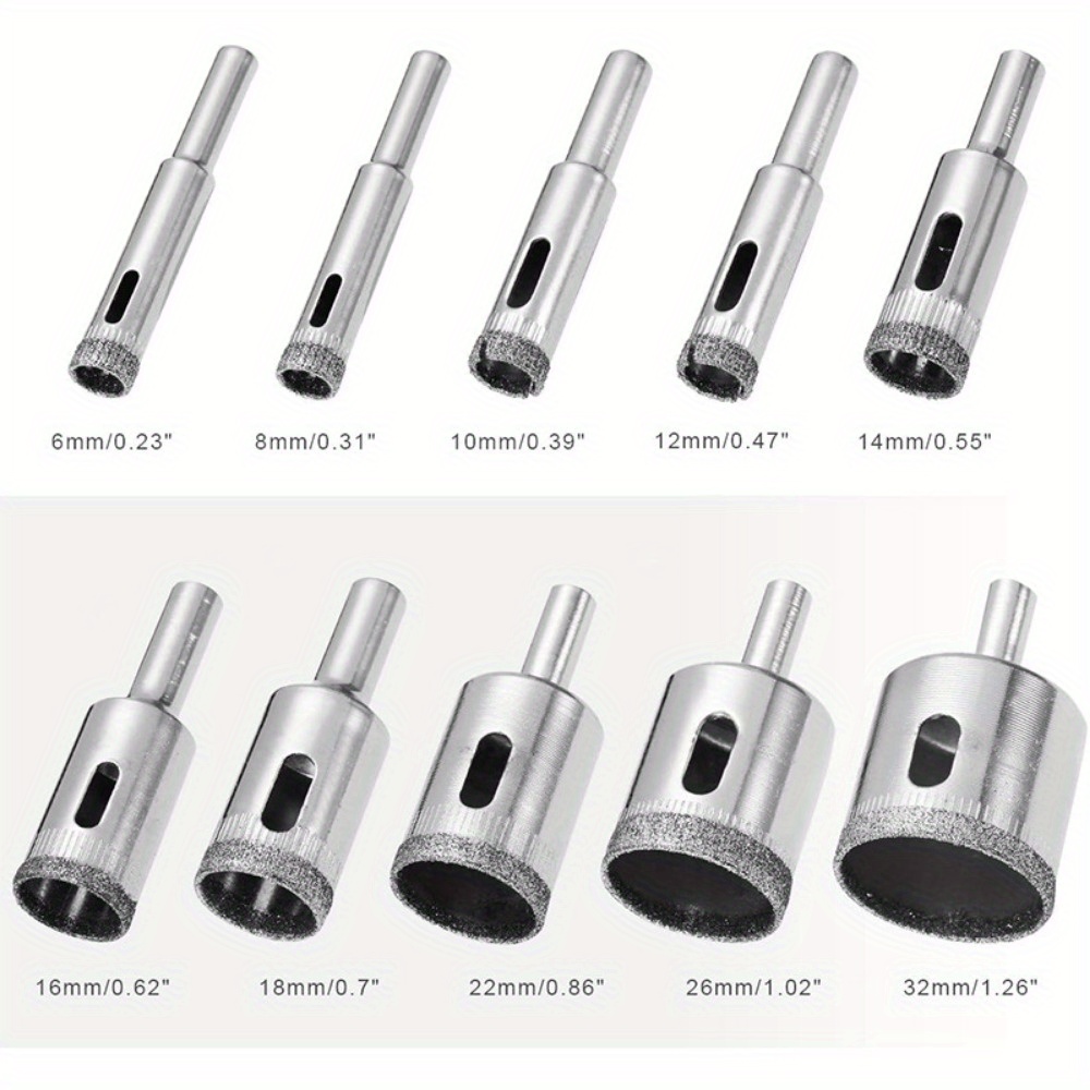 10-delige diamantgecoate boors - Power Tools Tool Box recensie en prijs